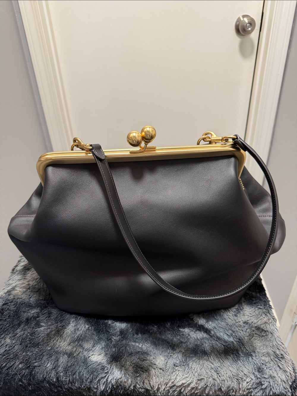 Coach Large Oversized Kisslock Frane bag